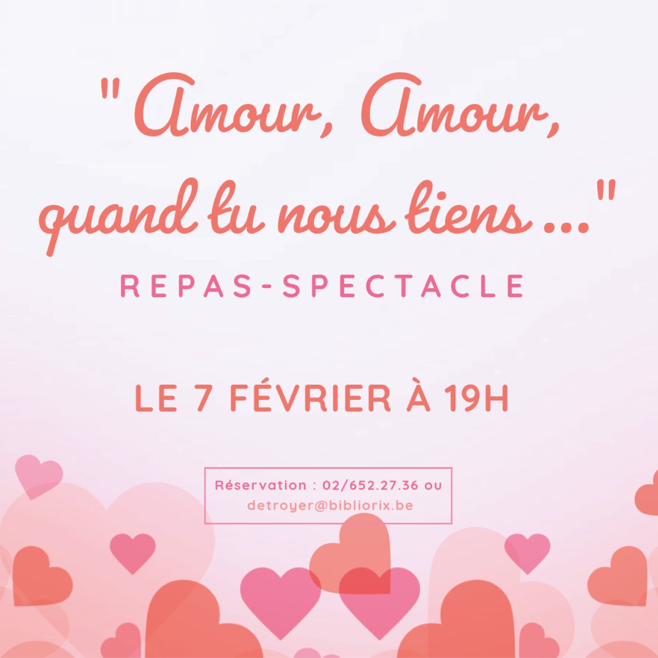 annonce spectacle théatre amour amour